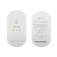 MW013 LICENS TAG