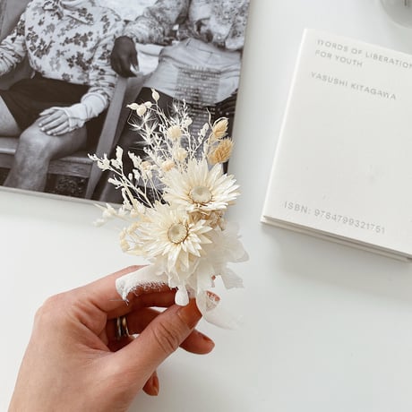 cosage 003 ドライフラワーコサージュ