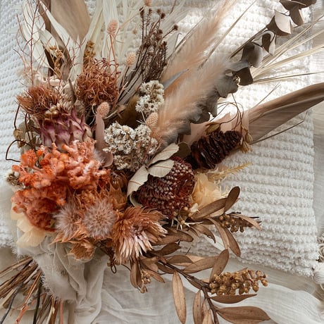 bouquet- earth orange-
