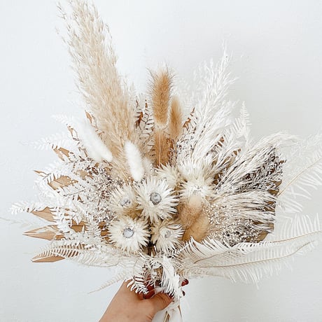 bouquet  -beige palm-