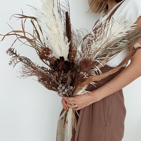bouquet -boho brown-