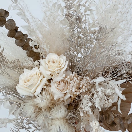 bouquet-white palm-