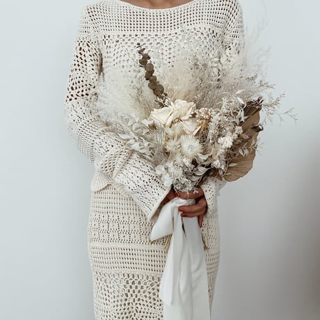 bouquet-white palm-