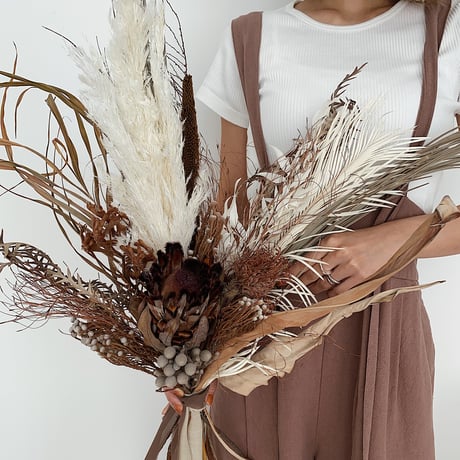 bouquet -boho brown-