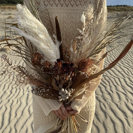 bouquet -boho brown-