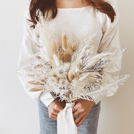 bouquet  -beige palm-