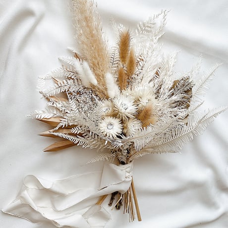 bouquet  -beige palm-
