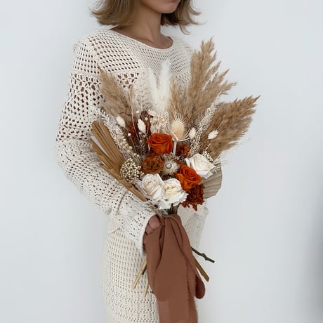 bouquet-terracotta orange-