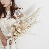 bouquet -dried white-