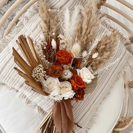 bouquet-terracotta orange-