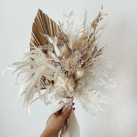 bouquet  -dried palm-