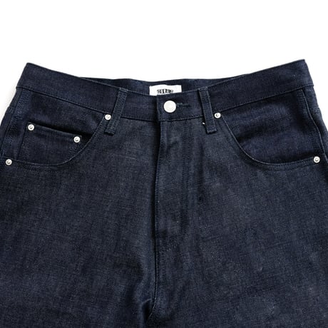 INDIGO DENIM BAGGY PANTS