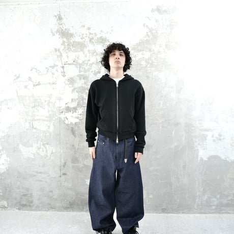 INDIGO DENIM BAGGY PANTS