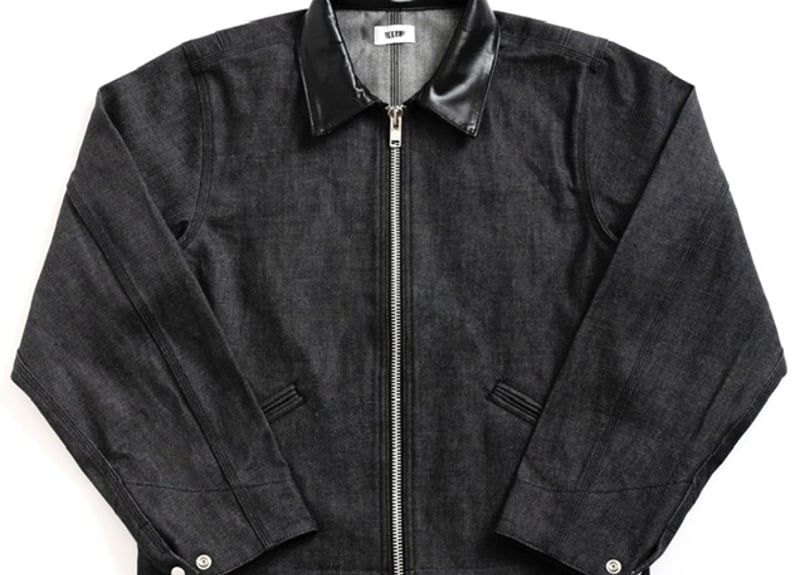 ジャケット・アウター geeks LEATHER COLLER DENIM JACKET LEATHER COLLER DENIM JACKET | gEekS