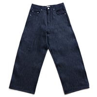 INDIGO DENIM BAGGY PANTS