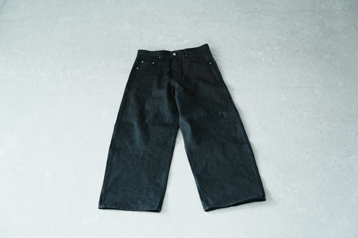 k*y様 geeks INDIGO DENIM BAGGY PANTS サイズ1 注目ショップ・ブランドのギフト INDIGO DENIM BAGGY PANTS