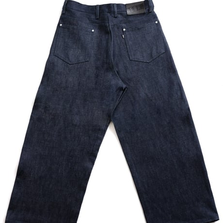 INDIGO DENIM BAGGY PANTS