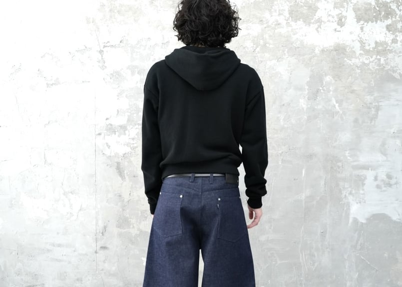 INDIGO DENIM BAGGY PANTS | gEekS