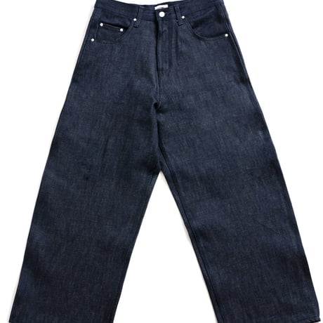 INDIGO DENIM BAGGY PANTS