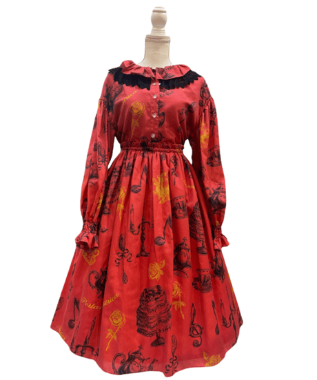 Little banquet one-piece（red）