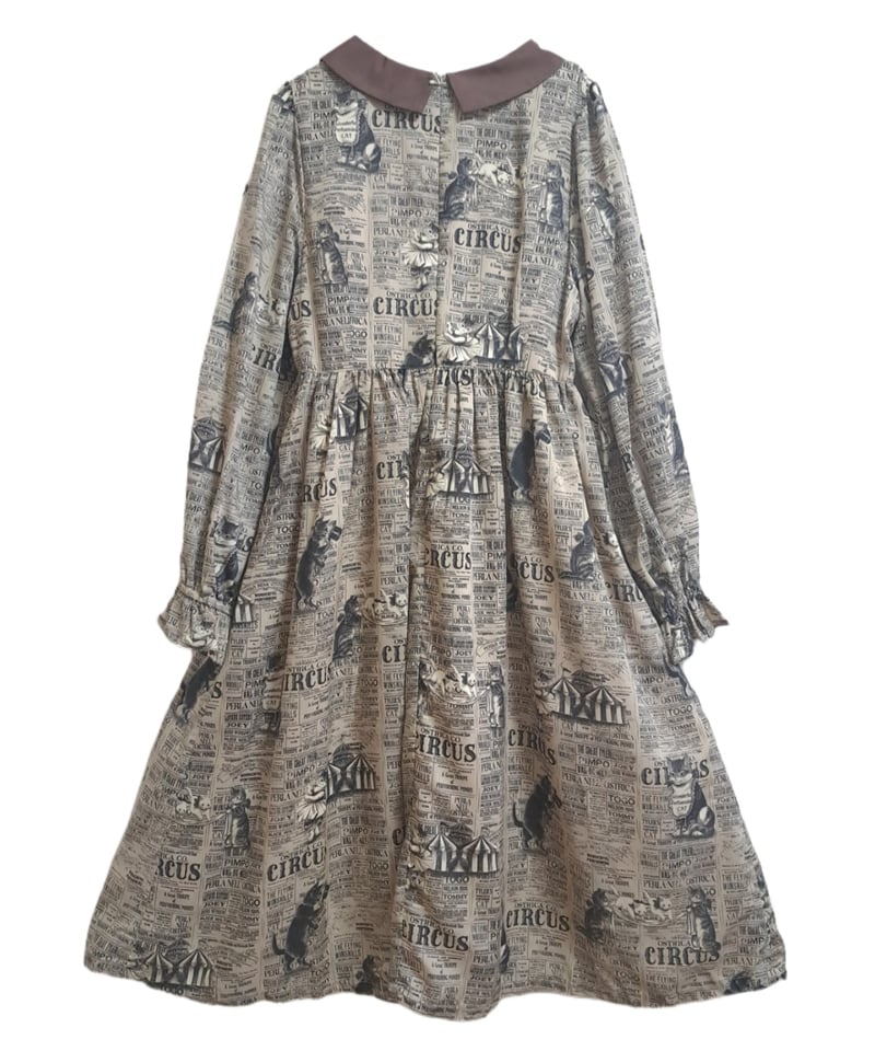 タグ付き♥キャットサーカス襟付きワンピPerla nell’ ostぺルラネルオ Duo A】キャットサーカス襟付きワンピース | Perla nell' ostrica