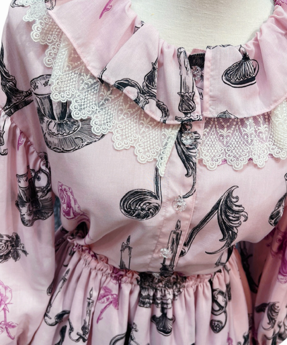 ペルラネルオストリカ ワンピース ピンク 猫 ねこ cat ペルラネルオストリカ ワンピース ピンク 猫 ねこ cat ペルラ