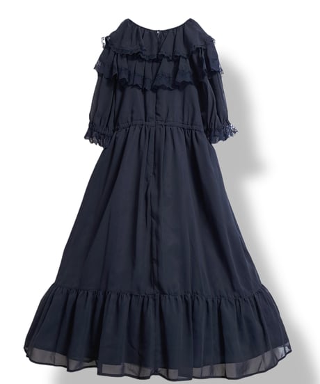 Thaleia one-piece dress（Blue Black）