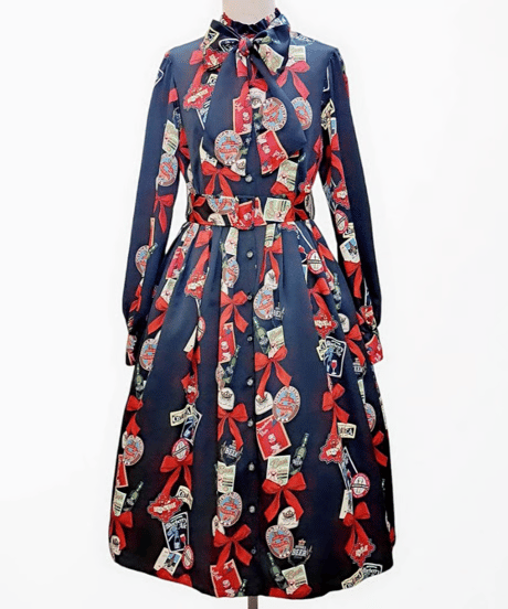 【２着目】Tipsy Ribbon one-piece