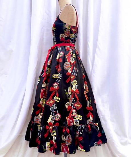 Tipsy Ribbon Jumper Skirt（Black）
