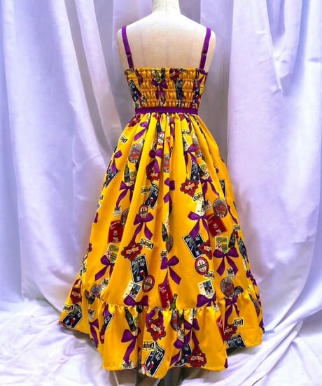 Tipsy Ribbon Jumper Skirt（yellow）Lサイズ