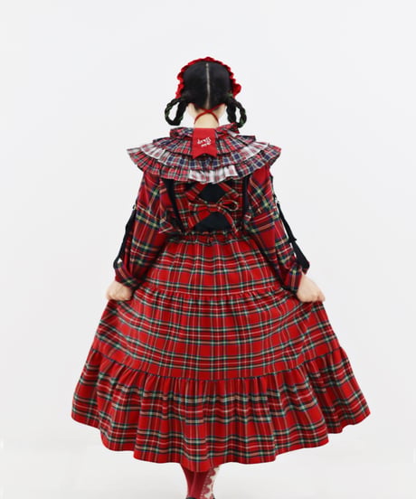 Clio Skirt 　 ーChecked Ver.ー(Red)