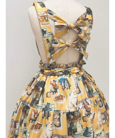 Vintage Cat Skirt（Yellow）
