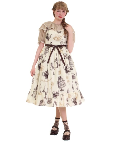 Little banquet Jumper Skirt（Ivory）Mサイズ