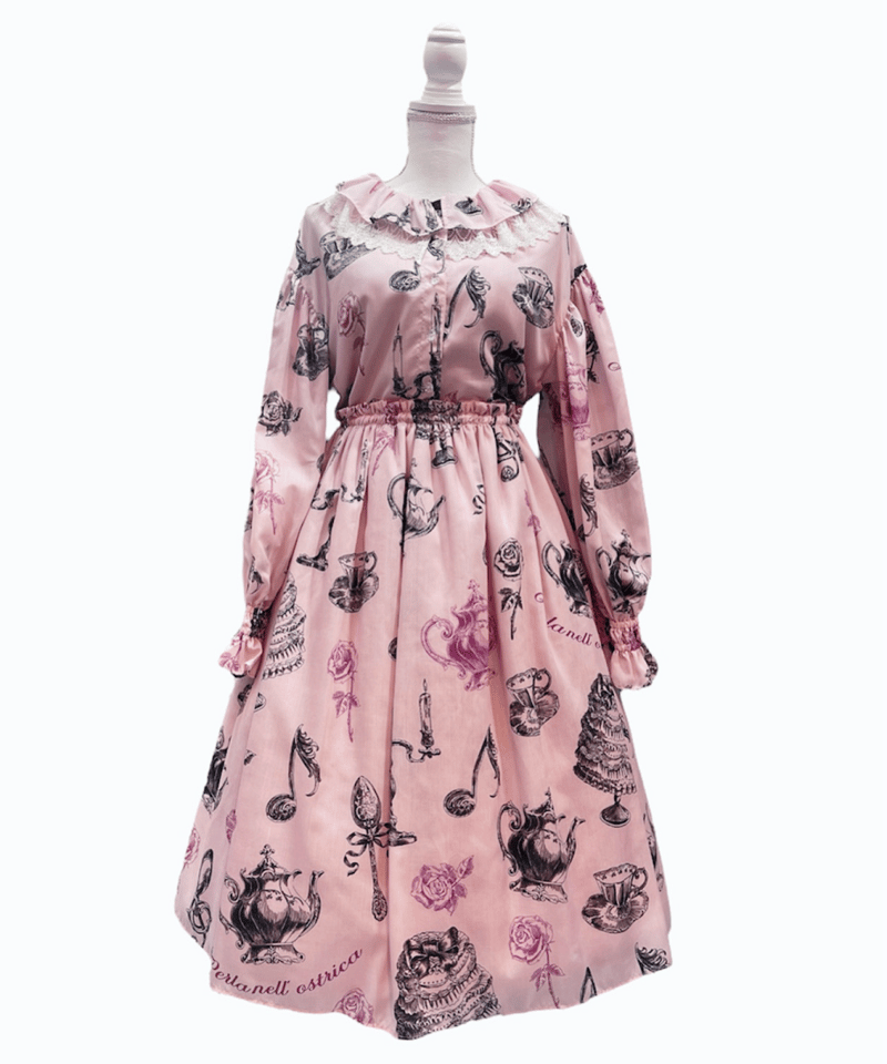 Little banquet one-piece（Pink） | Perla nell' os