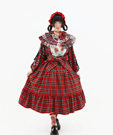 Clio Skirt 　 ーChecked Ver.ー(Red)