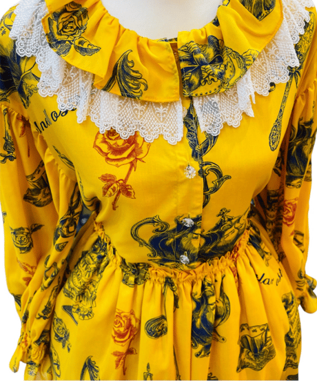 Little banquet one-piece（yellow）