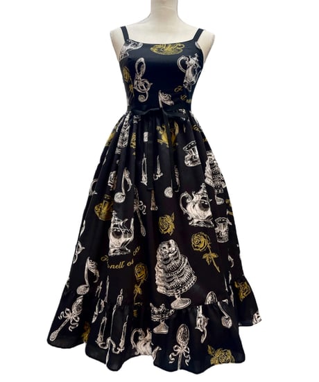 Little banquet Jumper Skirt（Black）