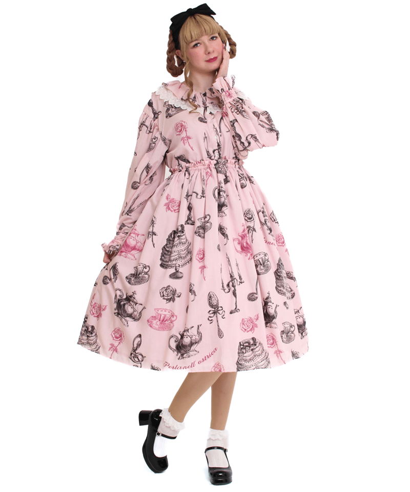 タグ付き♥キャットサーカス襟付きワンピPerla nell’ ostぺルラネルオ Duo A】キャットサーカス襟付きワンピース | Perla nell' ostrica