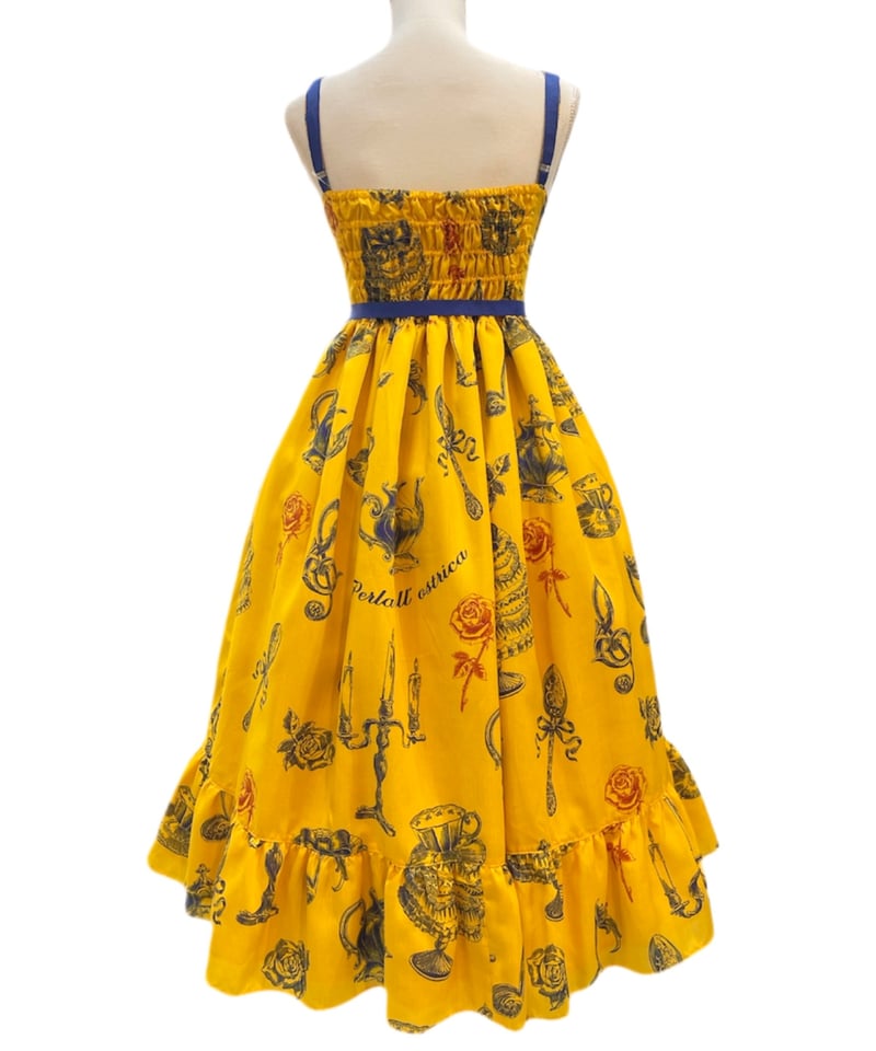 Little banquet Jumper Skirt（yellow） | Perla nel