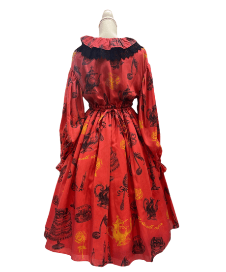 Little banquet one-piece（red）