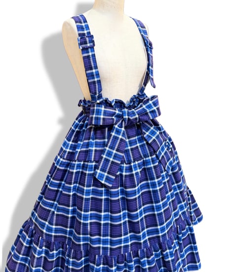 Clio Skirt 　 ーChecked Ver.ー(Blue)