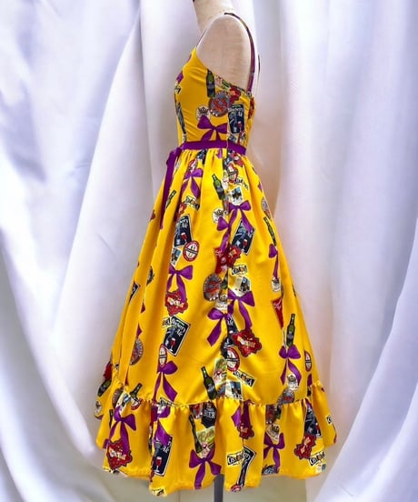 Tipsy Ribbon Jumper Skirt（yellow）Lサイズ