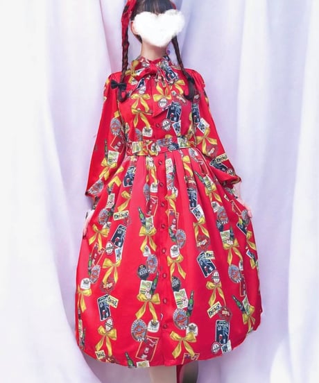 Tipsy Ribbon one-piece（Red）Lサイズ