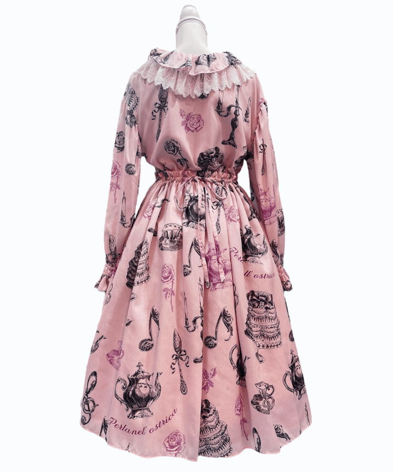 ペルラネルオストリカ ワンピース ピンク 猫 ねこ cat ペルラネルオストリカ ワンピース ピンク 猫 ねこ cat ペルラネル