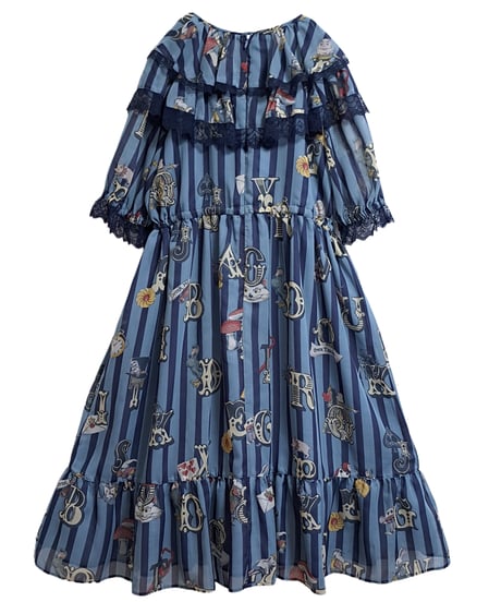 Alice in Wonder Glyph one-piece（sax blue）