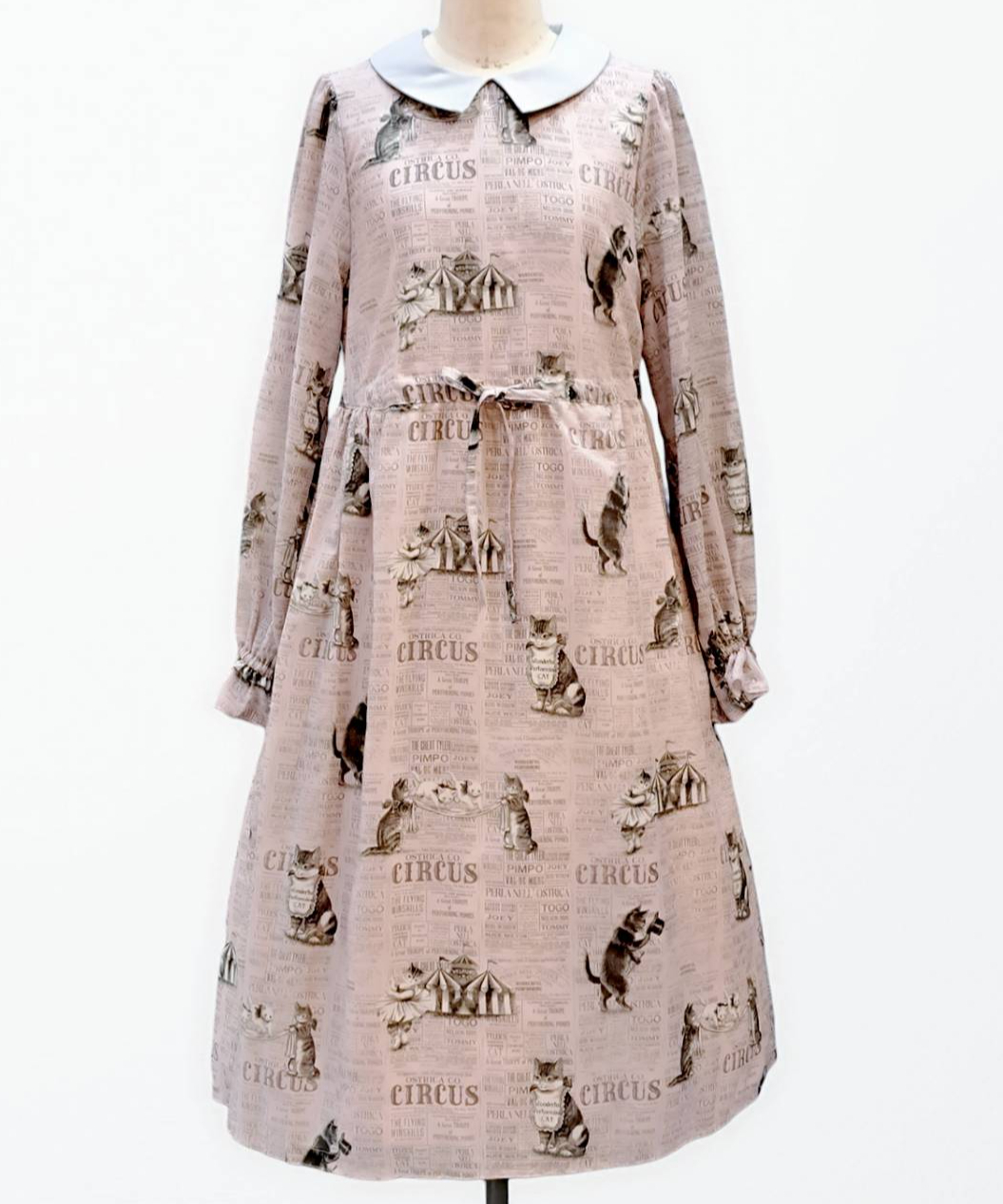 ペルラネルオストリカ ワンピース ピンク 猫 ねこ cat CATEGORY Pink