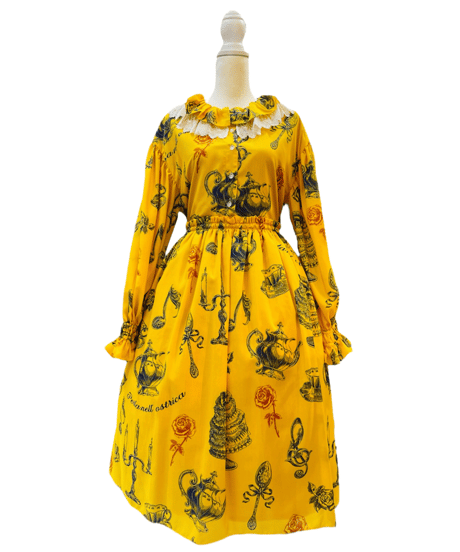 Little banquet one-piece（yellow）