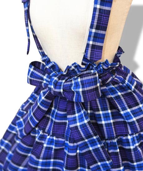 Clio Skirt 　 ーChecked Ver.ー(Blue)