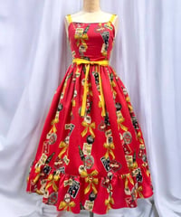 Tipsy Ribbon Jumper Skirt（Red）