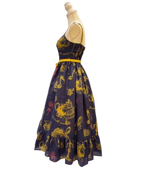 Little banquet Jumper Skirt（Navy blue）
